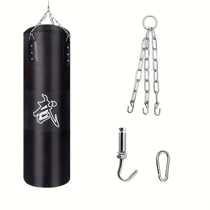 Punching Bag With Hanging Chain, Boxing, Martial Arts, Muay Thai, MMA Training Equipment, Home Gym Fitness Gear