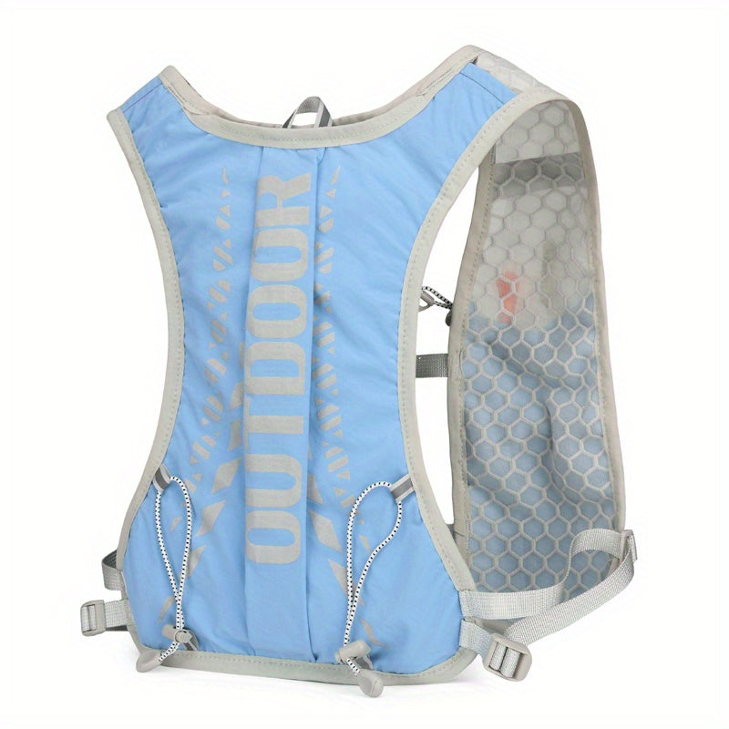 1pc, Lightweight Sports Vest Backpack with Night Reflective Design, Suitable for Hiking, Trail Running, Cycling, And Marathon Outdoor Backpack.