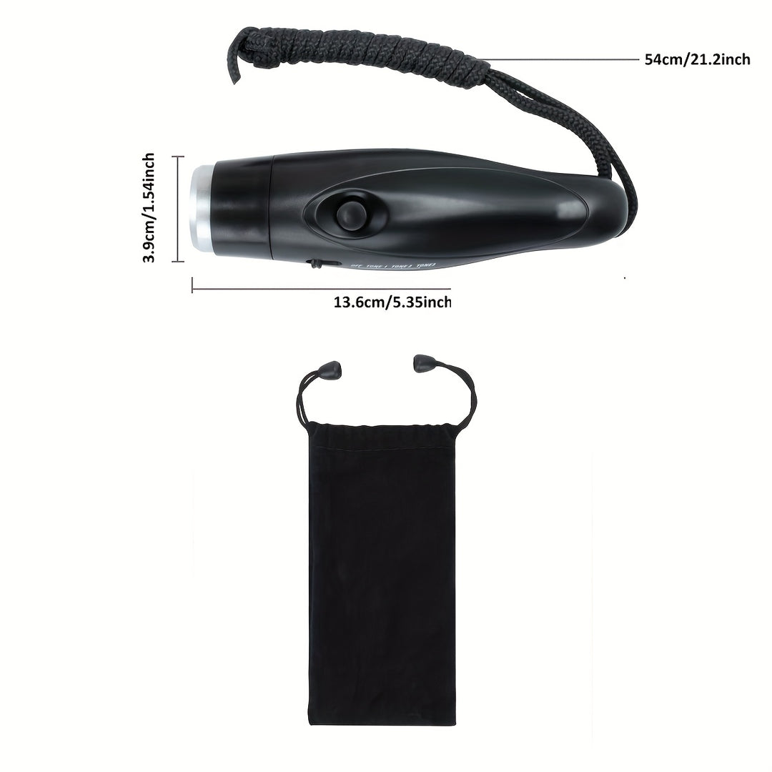 Electronic Whistle for Coaches and Referees, 3-Tone Handheld Sports Whistle with Lanyard, ABS Material, Button Battery Powered, for Volleyball, Football, and Training