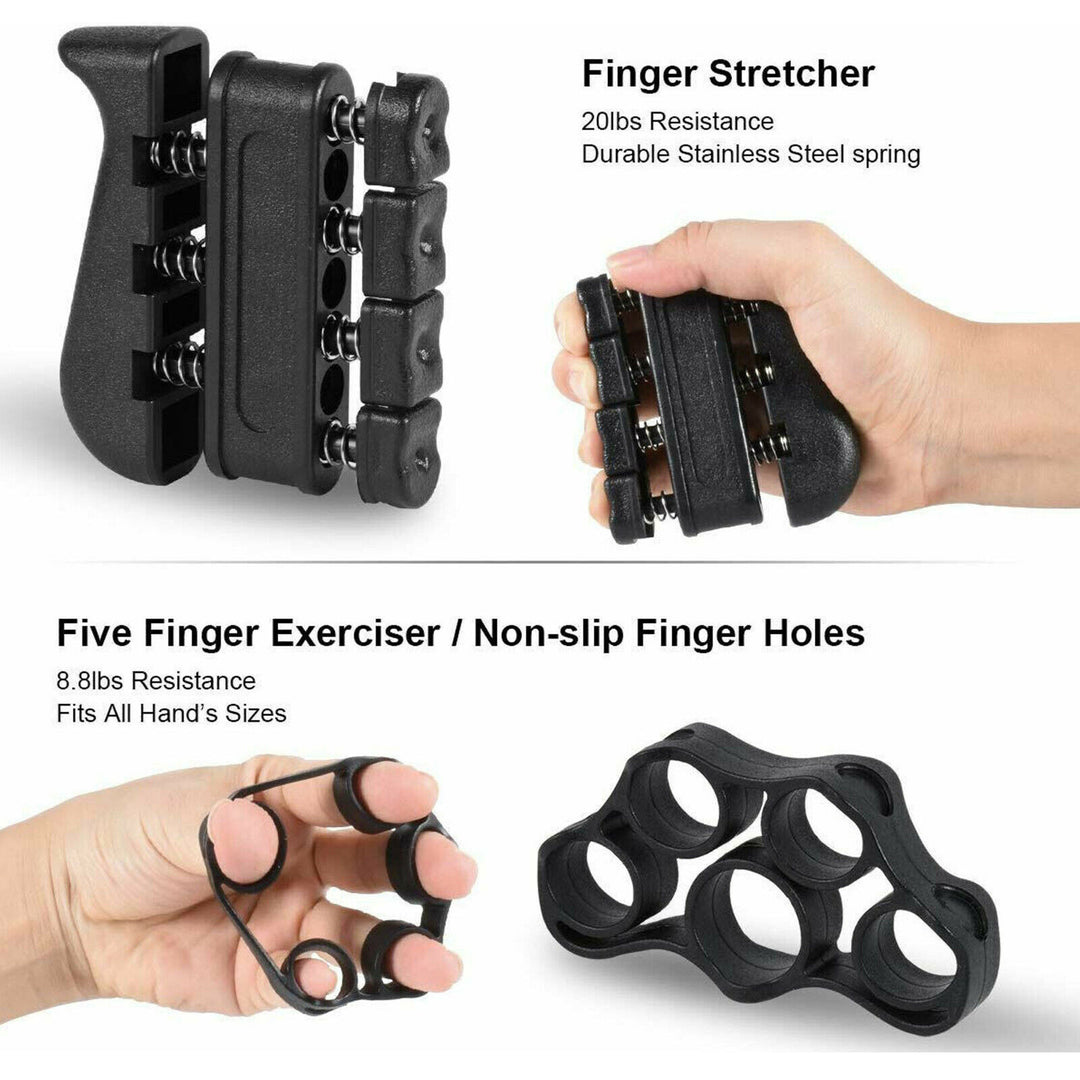 5 PCS ADJUSTABLE HAND GRIP STRENGTHENER WRIST FOREARM GRIPPER POWER EXERCISER