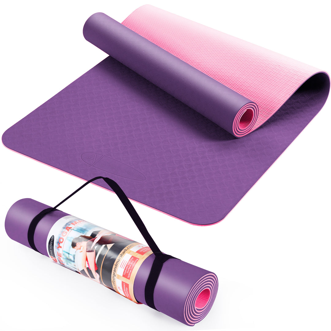 6mm TPE Yoga Mat Moisture-proof Non-slip Yoga Mat Thickened Fitness Mat For Home Gym Training