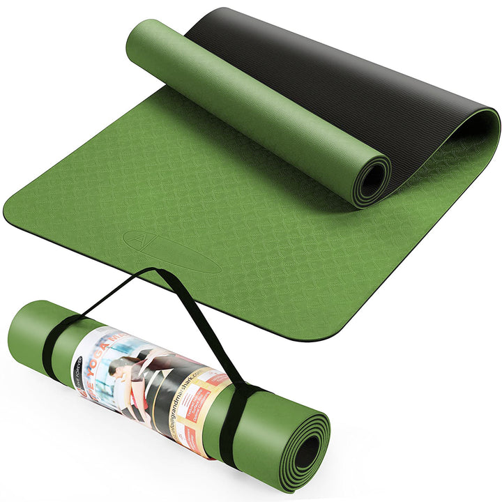 6mm TPE Yoga Mat Moisture-proof Non-slip Yoga Mat Thickened Fitness Mat For Home Gym Training