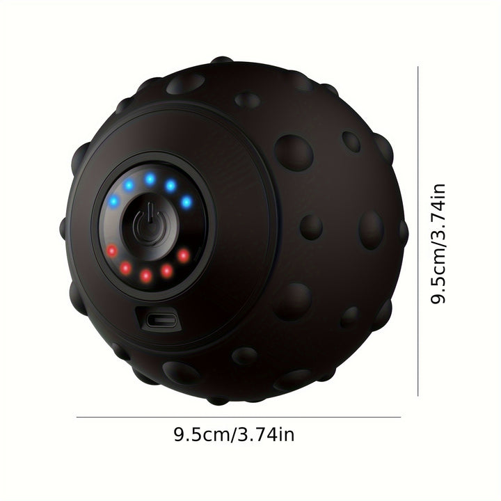 5-Speed High Intensity Rechargeable Vibration Massage Ball For Muscle And Fitness, Electric Fascia Ball For Cervical Spine, Waist, And Foot, Yoga Ball For Myofascial Release, And Trigger Point Treatment