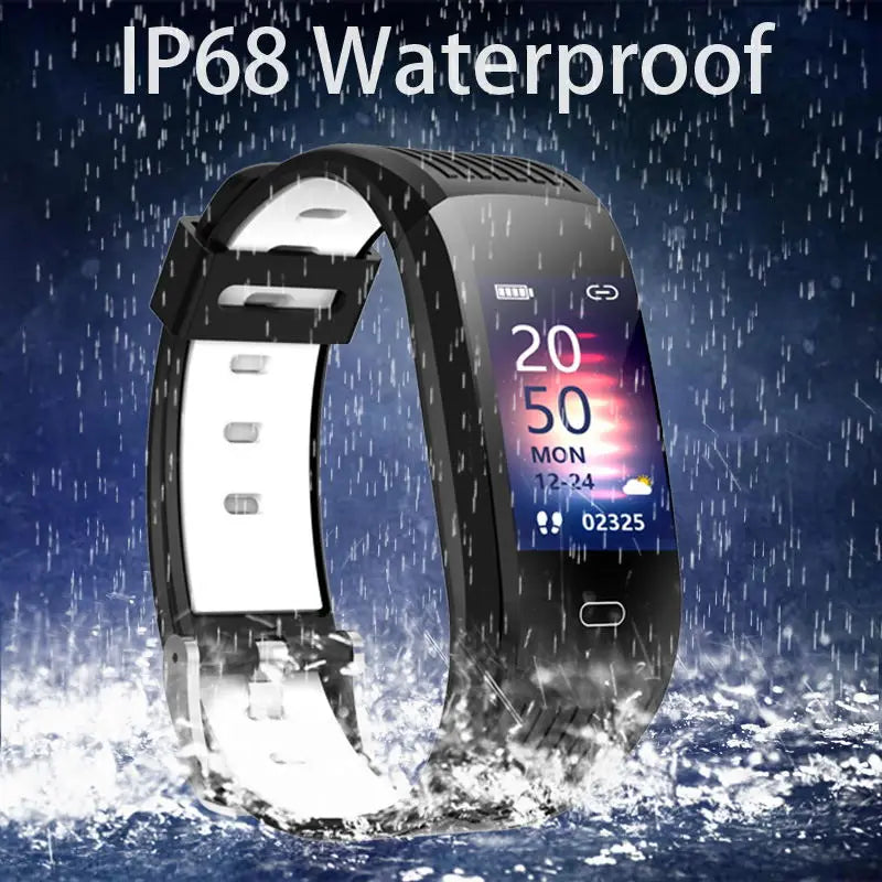 LIGE New Men Smart Watch Fitness Tracking Smart Wristband Heart Rate Monitoring IP68 Waterproof Women Sports Tracker Bracelet