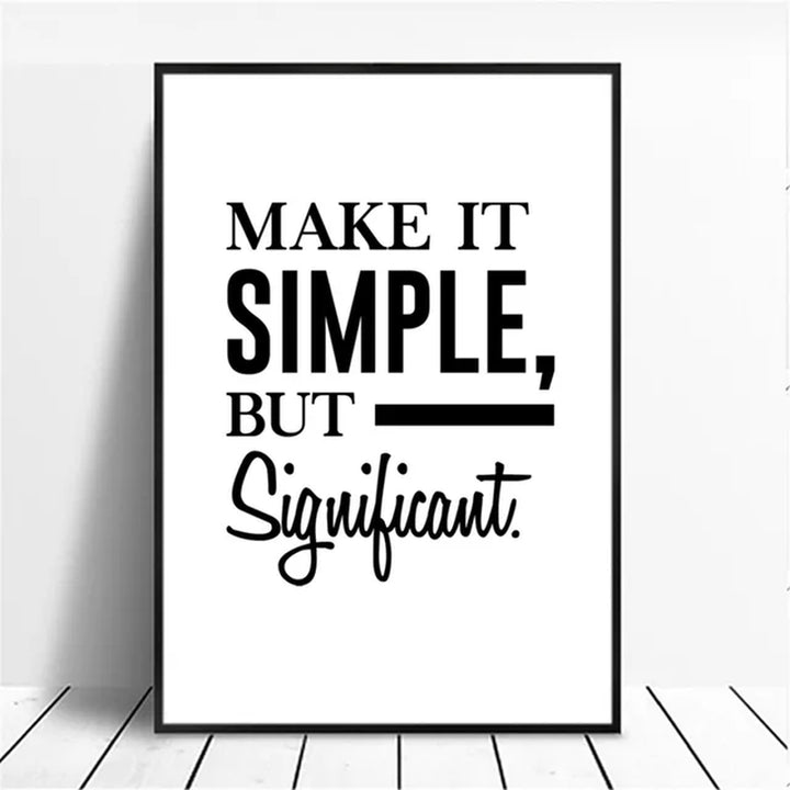 English Inspirational Quotes Words Poster Canvas Print Painting Wall Art Living Room Home Decoration