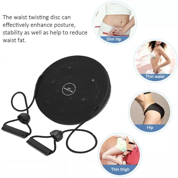 Waist Sculptor Machine Twister - Waist Whispers Waist Twisting Disc for Home Exercise Workout, Waist Trainer Twisting Disc Board for Women Weight Loss/Body Shaping/Foot Massage (Purple)