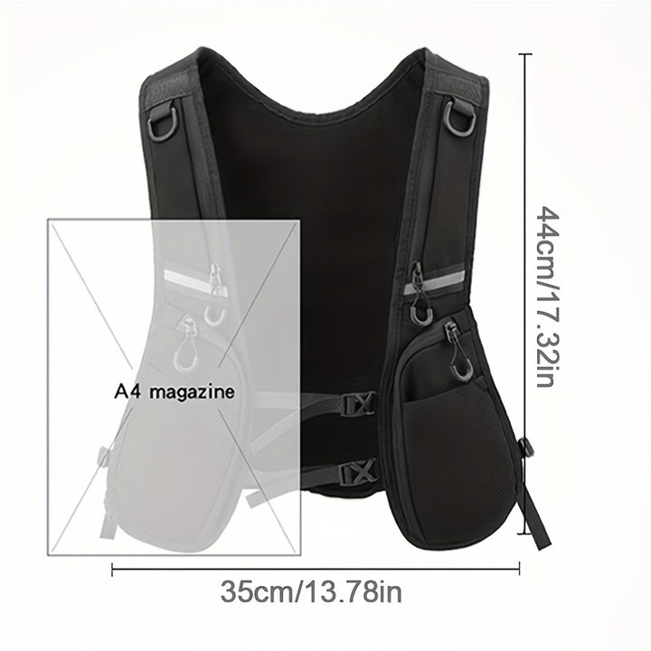 Cycling Running Vest Reflective Hydration Vest Lightweight Hydration Backpack