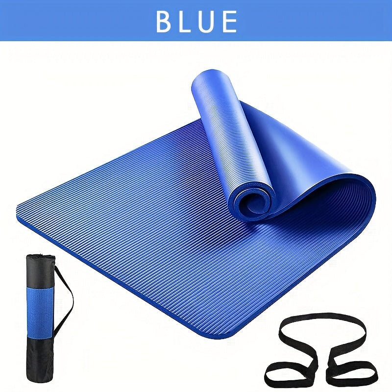 Extra Thick Foam Yoga Mat - Versatile for Pilates, Stretching & Resistance Workouts - Ideal Home Gym Accessory for Men, Women & Youngsters (182.88cm x 60.96cm)