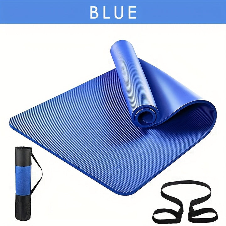 Extra Thick Foam Yoga Mat - Versatile for Pilates, Stretching & Resistance Workouts - Ideal Home Gym Accessory for Men, Women & Youngsters (182.88cm x 60.96cm)