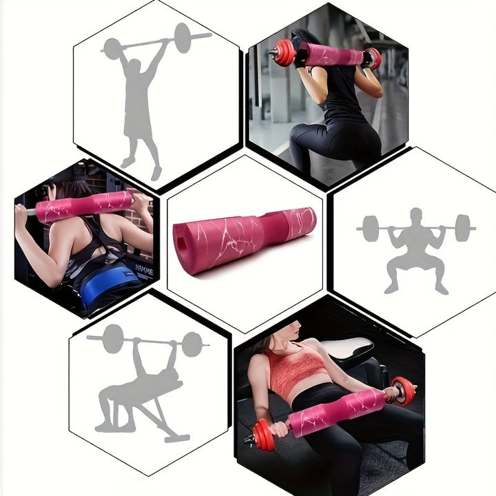 Premium Barbell Pad for Squats & Hip Thrusts - Ideal for Gym Workouts, Smith Machines & Weightlifting - Neck & Shoulder Pain Relief with Thick Foam Cushion