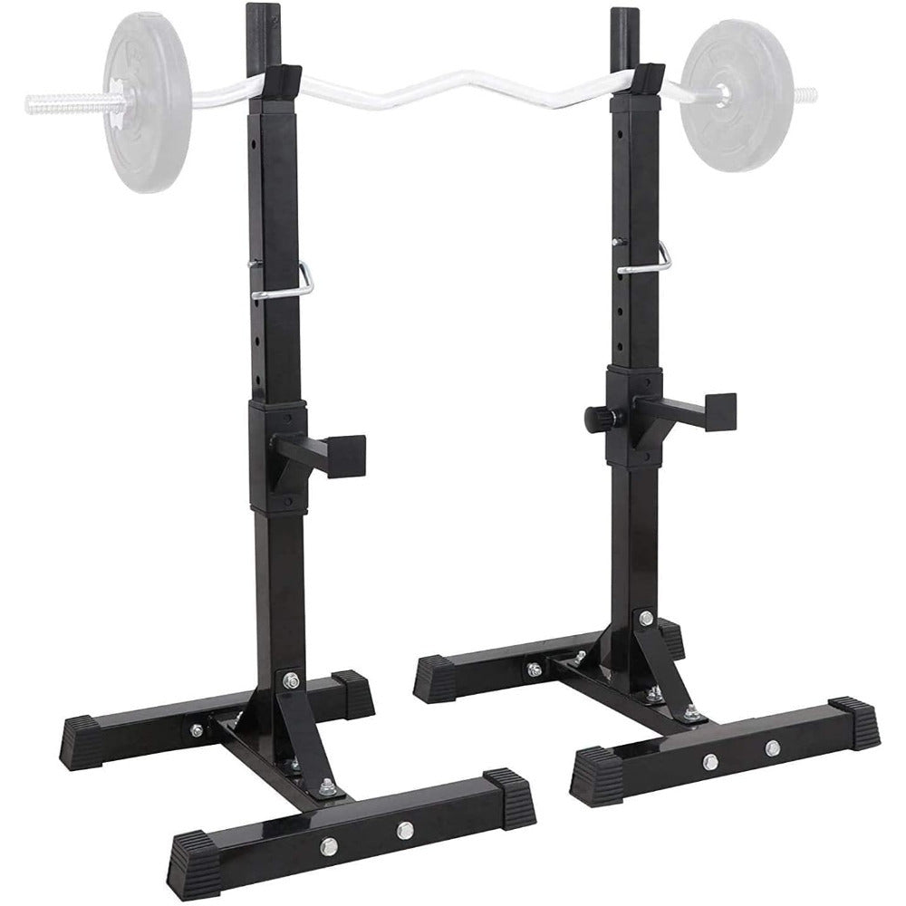 Squat Rack Heavy Duty Barbell Rack Adjustable Weight Lifting Bar Rack Dip Stand Weight Bench Press Rack Support Squat Stands For Home Gym Weight Lifting Equipment Max Load 249.48 KG