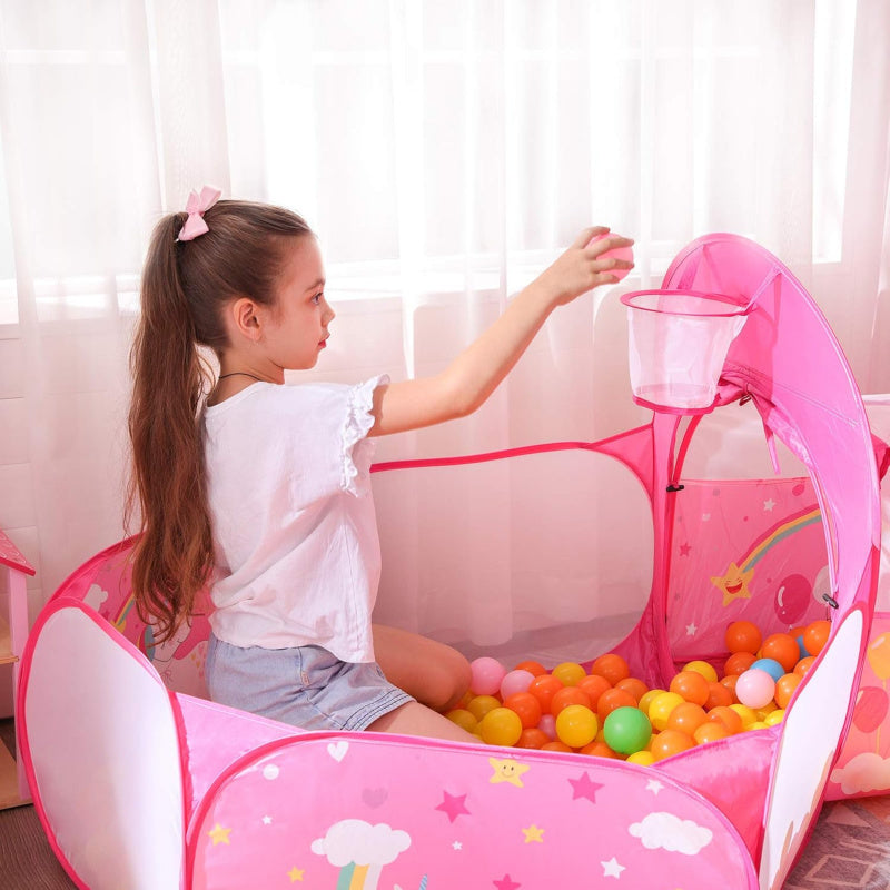 Luxury Play, Tunnel, Ball Pit Playground, Pop-Up Rocket Tent, Indoor 1.15D x 3.22W x 1.35H metres