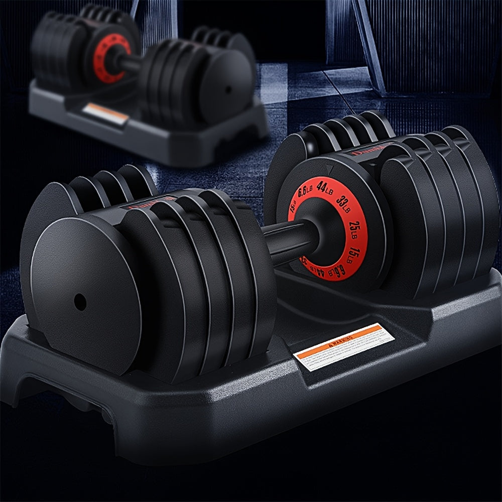 1pc Iron Adjustable Dumbbell Set - 5kg to 25kg Smart Weight Training for Full Body Workout, Home Gym Fitness Equipment