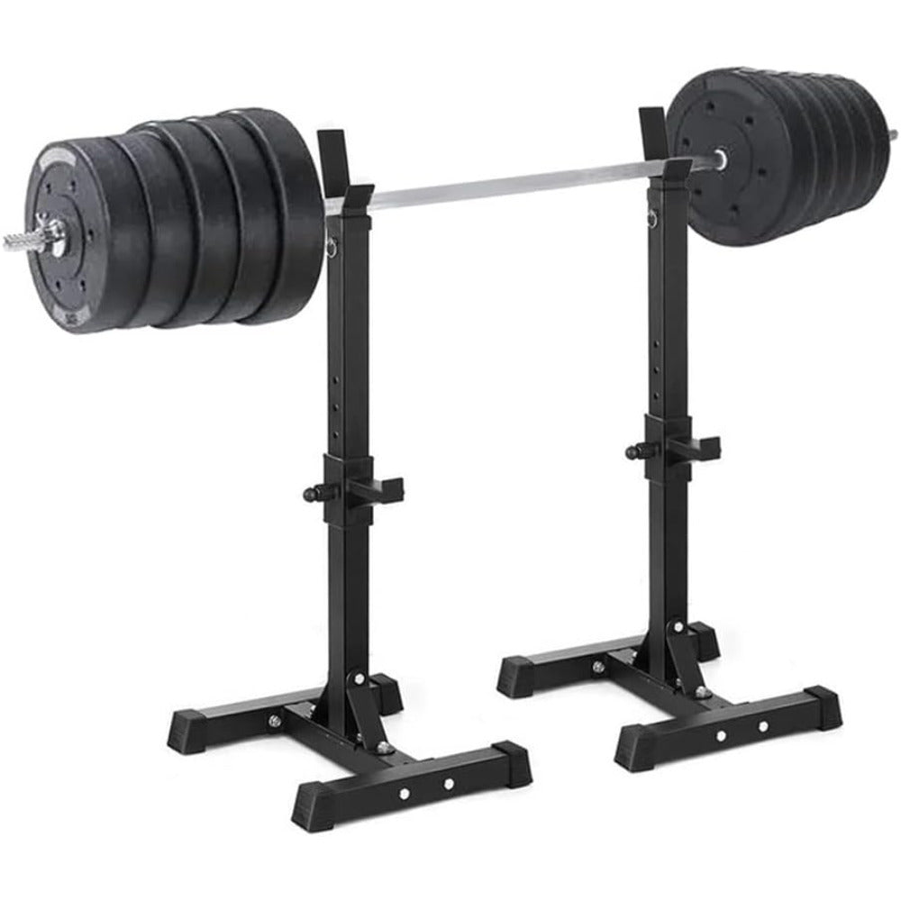 Squat Rack Heavy Duty Barbell Rack Adjustable Weight Lifting Bar Rack Dip Stand Weight Bench Press Rack Support Squat Stands For Home Gym Weight Lifting Equipment Max Load 249.48 KG