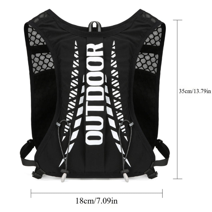 1pc, Lightweight Sports Vest Backpack with Night Reflective Design, Suitable for Hiking, Trail Running, Cycling, And Marathon Outdoor Backpack.