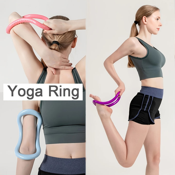 1pc Yoga Pilates Training Ring For Stretching, Indoor Home Fitness Exercise Equipment