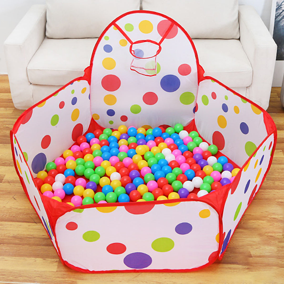 Kids Ball Pit Pop Up Play Tent Playhouse With Basketball For Childrens Boys Girls Baby Birthday Toy Themed Pretend Indoor Outdoor Games Party Crawl (Balls Not Included) sea and beach accessories