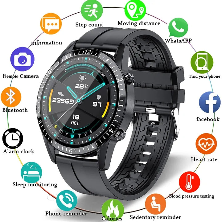 Bluetooth Smart Watch Blood Pressure Blood Oxygen IP67