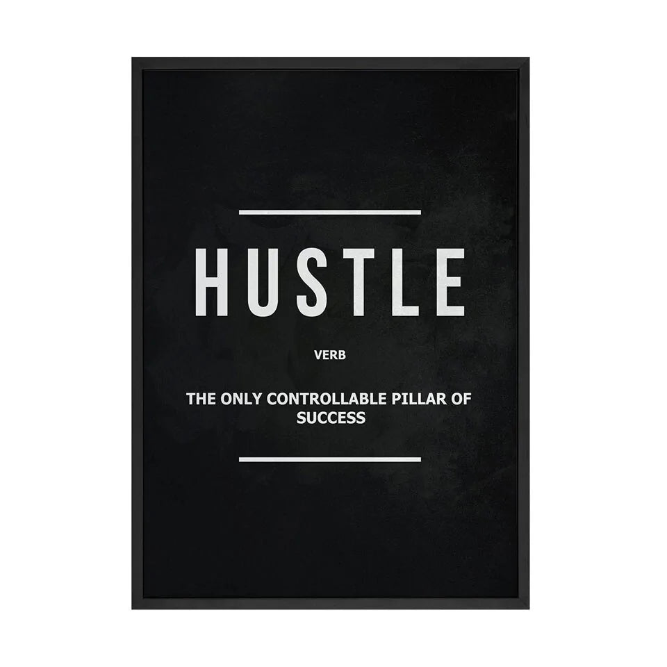 Grind Hustle Execution Wall Art Canvas Prints