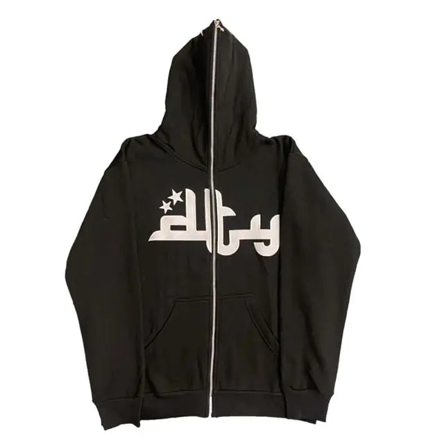 Zip Up Long Sleeve Unisex Hoodies