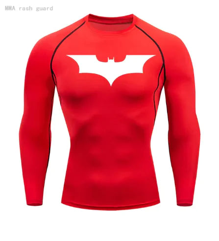 Mens T-shirt Long Sleeve Compression Shemd Sun Protection