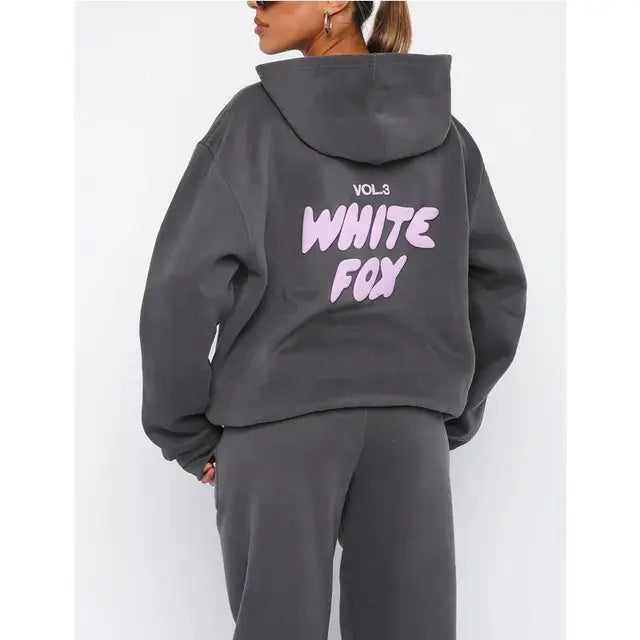 White Fox Women's Hoodies Sets